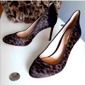 Louise et Cie Leopard print pointed toe Pumps 7